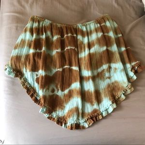 tie dye strapless tunic